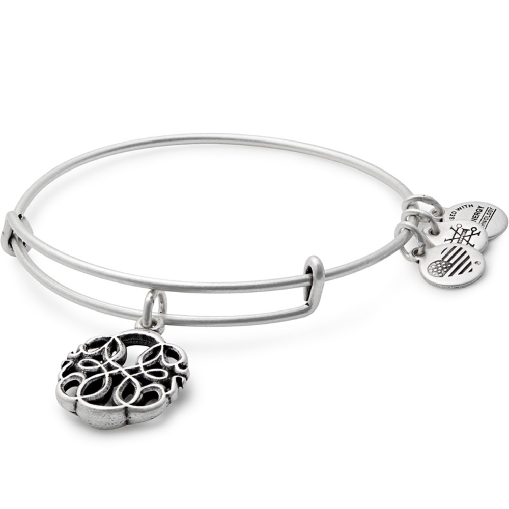 ALEX AND ANI - PATH OF LIFE - SILVER CHARM BANGLE - Picture 2 of 5
